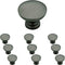 Franklin Brass Flat Top Round Kitchen Cabinet Knobs or Drawer Knobs 1-1/8" (29mm), 10-Pack Heirloom Silver Cabinet Hardware P29523K-904-B