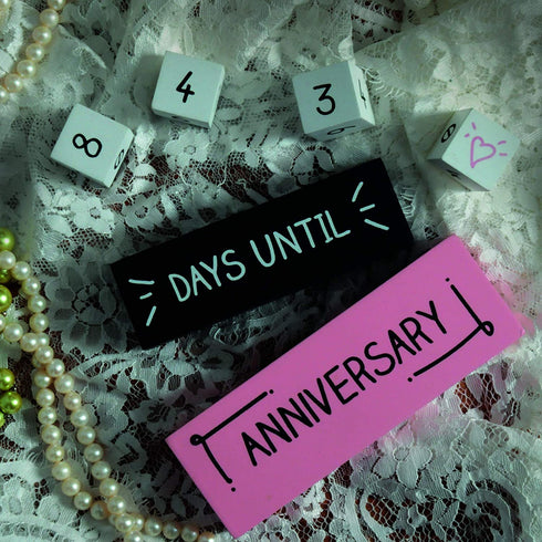 Wedding Countdown Block - Gifts for Engaged Couples - Bride to Be Gifts - Engaged Gifts for Her - Fiance Gifts for Her - Engagement Gifts - Days Until Wedding Countdown Calendar