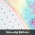 ST. BRIDGE Soft Round Rainbow Rug for Girls Room, Fluffy Circle Rug for Kids Room Decor, Indoor Modern Anti-Skid Fuzzy Nursery Mats, Shaggy Fur Area Rugs for Living Room Bedroom Plush Carpet, 3 Feet