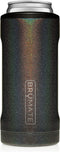Br¼Mate Hopsulator Slim Double-walled Stainless Steel Insulated Can Cooler for 12 Oz Slim Cans (Glitter Charcoal)