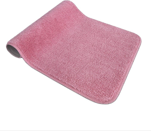 Ottomanson ECO Collection Bathroom Mat Set, 3 Pieces, 18" x 30", Pink