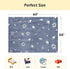 UNUN Glow in The Dark Throw Blanket,Space and Astronaut Soft Warm Cozy Fuzzy Plush Blanket for Kids Teenage Boys Girls Women Best Friend Birthday Christmas (50 x 60 inches Blue)
