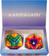 Karmagami “Pixels” and Boho 2 Pack Sensory Toy for Kids - Kaleidocycle Fidget Toy for Adults to Stay Calm & Focused - Tear-Resistant Desk Manipulative Gadget (Ages 4+)