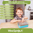 WeeSprout 18/8 Stainless Steel Bento Box (Compact Lunch Box) - 3 Compartment Metal Lunch Containers, Skid-proof Silicone Sleeve, for Kids & Adults, Bonus Dip Container, Fits in Lunch Bag & Backpack