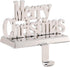 BIRDROCK HOME Merry Christmas Stocking Holder for Mantle - Christmas Decorations - Holiday Greetings - Mantle Fireplace Topper - Decorative Metal Hanger for Stockings - Home D©cor