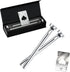 Beer Chiller Sticks For Bottles By KANOS - Set of 2 Stainless Steel Cooling Chillers - Unique Beer Lovers Gifts For Men - Great Gift Ideas For Dad, Boyfriend, Husband, Brother - Ace Card Bottle Opener