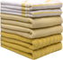 Premium Kitchen Towels (20?x 28?, 6 Pack) Large Cotton Kitchen Hand Towels Striped Flat & Terry Towel Highly Absorbent Tea Towels Set with Hanging Loop Yellow