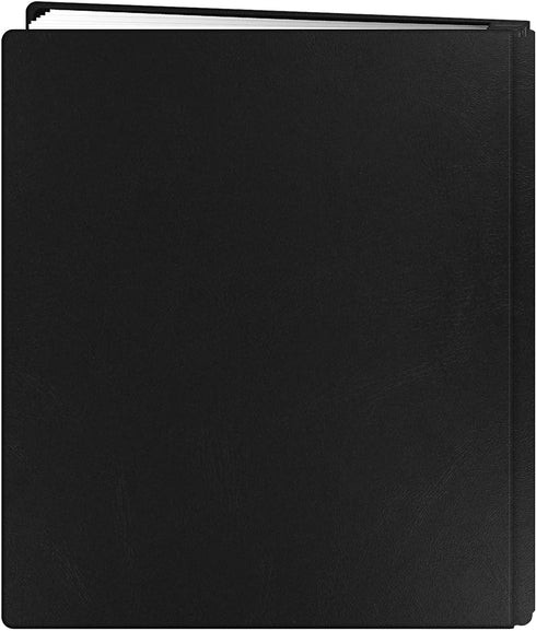 Pioneer Photo Albums 20-Page Family Treasures Deluxe Black Bonded Leather Cover Scrapbook for 8.5 x 11-Inch Pages