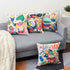 wyooxoo Throw Pillow Covers 18 x 18 Decorative Outdoor Pillow Covers Cushion Covers Kids Cartoon Animal Pillow Cases Set of 4 for Sofa Couch Children Room Bed Chair Home Decor