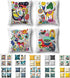 wyooxoo Throw Pillow Covers 18 x 18 Decorative Outdoor Pillow Covers Cushion Covers Kids Cartoon Animal Pillow Cases Set of 4 for Sofa Couch Children Room Bed Chair Home Decor