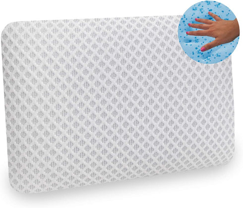 SensorPEDIC Conforming Memory Foam Travel Pillow, One Size, White