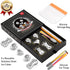 Whiskey Stones Gift Set, NIXWET Set of 5 Stainless Steel Reusable Ice Cubes Whiskey Rocks with Chilling Bag and Ice Tongs for Cocktails, Bourbon, Wine, Beverages
