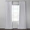 HPD Half Price Drapes FLCH-BO19021-84 Italian Textured Faux Linen Hotel Blackout Curtain (1 Panel), 50 X 84, White