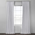 HPD Half Price Drapes FLCH-BO19021-84 Italian Textured Faux Linen Hotel Blackout Curtain (1 Panel), 50 X 84, White