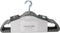 Simplify Velvet Hangers - Clothes Non Slip Space Saving Plastic Hangers for Shirts Pants Skirts Dresses Sweaters Scarves - Wardrobe Garment Hanger - Pack of 25