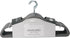 Simplify Velvet Hangers - Clothes Non Slip Space Saving Plastic Hangers for Shirts Pants Skirts Dresses Sweaters Scarves - Wardrobe Garment Hanger - Pack of 25