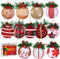 Aneco 12 Pack Christmas Ball Ornaments Xmas Balls Baubles Set Assorted Styles Foam Christmas Tree Baubles with Pine Cones and Berries for Holiday Wedding Party Decoration