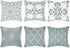 6 Pack Throw Pillow Covers Modern Decorative Throw Pillow Case Gray Cushion Case for Room Bedroom Room Sofa Chair Car, Grey and White, 18 x 18 Inch