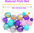 145 Pieces Mermaid Party Balloon Garland Kit, Mermaid Tail Balloon Garland Plush Fish Net Under The Sea Banner for Girls Mermaid Ocean Birthday Baby Shower Party Supplies Decorations