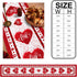 Table Runner 70 Inches Long Burlap Valentines Day Table Runners for Party Decorations, Valentine's Day Love Red Border Table Runner Farmhouse Non-slip Linen Tablecloth for Wedding Dinner
