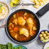 3 Quart Pot-3 qt Saucepan with Lid, Nonstick Saucepan with Lid, 4.4" Deep Soup Pot, Sauciers, Heating Fast, Easy to Clean, Comfortable Handle, Suitable for Every Stove, Black