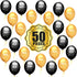 50 Pieces, Graduation Balloons Latex - Black and Gold 2022 Balloons | Black and Gold Graduation Decorations 2021 | Graduation Party Decorations | Congrats Grad Decorations, Class of 2022 Decorations