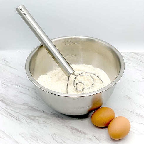 Tovolo Stainless Steel Dough Whisk, 12 Inch