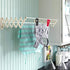 Regilt 100 Pack Plastic Finger Clips for Hanger Multi-Purpose Washing Clothes Pins Strong Pinch Grip Clips for Slim Line Baby Clothes, Velvet Clothing, Pants, Skirt (Black, 60)