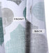 Swag Curtain Valances, Geometric Quatrefoil Trellis Printed Cotton Blend Tailored Swag Curtains for Kitchen Bathroom Window, Aqua/Mint/Grey, 56" W x 36" L