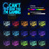 Can't Hear You I'm Gaming Night Light, Headset Graphic Video Games Gamer Gift Funny 3D Illusion Lamp 16 Colors Changing Touch & Remote Control for Men Gamers Teenagers and Kids