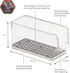 Spectrum Diversified Hexa in-Fridge Large Refrigerator Bin for Storage and Organization of Fruit Vegetables Produce and More, 8.5 x 4 x 4.25, Clear/Dark Gray