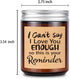 Lavender Scented Candle - Best I Love You for Her, Him, Mothers Day Birthday Present Ideas for Girlfriend, Boyfriend, Mom, Daughter, Sister, Best Friend, Dad, Wife, Husband