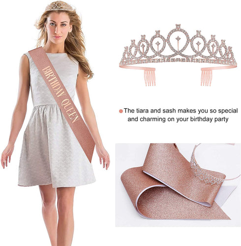 Birthday Party Decorations Decor Balloons Kit for Women Girls Birthday Supplies for 10th 13th 16th 18th 20th 25th 30th 35th 40th 50th 60th 70th (Rose Gold)