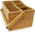 ROYALHOUSE Bamboo Utensil Holder And Organizer For Kitchen Countertop