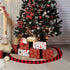Christmas Tree Skirt Red Buffalo Plaid Xmas Tree Skirt wirh Red Truck for Merry Christmas Xmas Holiday Party Decorations 48 Inch