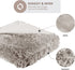 Hyde Lane Fluffy Cute Shaggy Cozy Throw Blankets for Couch Sofa ,2 Way Reversible Ultra Soft Long Faux Fur Fuzzy Blanket for Home- - 50x60 Grey