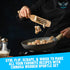 CHINOSA 5 Piece Wooden Spurtle Set - Acacia Wooden Utensils Set For Cooking - Heat Resistant Wooden Spoon Set - Kitchen Spoons for Cooking in Non Stick Cookware Pots and Pans