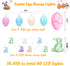 16.41ft 40 LEDs Easter Egg Bunny String Lights Decorations Rabbit Hanging Garland Indoor Outdoor Tree Party Decor(Batteries Not Included)