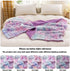 NEWCOSPLAY Super Soft Faux Fur Throw Blanket Premium Sherpa Backing Warm and Cozy Throw Decorative for Bedroom Sofa Floor (Thick-Multi Purple, Throw(40"x50"))
