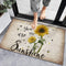 Segard Rustic Sunflower and Bees Doormats Entrance Front Door Rugs Farm My Sunshine Floral Decorative Indoor/Bathroom/Kitchen/Bedroom/Entryway Floor Bath Mats, Non-Slip Rubber Backing Carpets