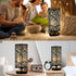 Bedside Table Lamp, Side Table Lamp for Bedroom, 3 Color Bulb Included, Small Table Lamp with Metal Shade, Nightstand Lamps for Bedroom Living Room, Dorm, Office