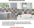 kakofaci Decorative Tile Stickers 20 Pcs 6x6 inches. Peel & Stick Adhesive Tile Stickers. Home Decor. Staircase. Furniture Decor. Backsplash Tile Stickers.