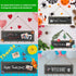 Bikoney Picture Frames Collage Photo Hanging Display Picture Board Wood Rustic Frames for Wall Decor with Blackboard and 30 Clips Weathered Grey