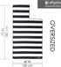 Allgala Oversize 40x70 Inch (1x1.8M) Cabana Stripe Design Microfiber Beach Towel-Black (Pack of 1)-BT81202