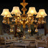 BQLZR 8cm Height 2.5cm Dia Bronze Double Line Chandelier Candle Light Cover Sleeves Socket Household Pack of 6