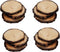 Table Coasters Wooden Coaster Drink Coasters for Tabletop Protection Outdoor Coasters Coffee Table Coasters Set of 12 - Cup Mat Rectangular Drink Hot Pads Mats Set - Natural