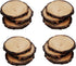 Table Coasters Wooden Coaster Drink Coasters for Tabletop Protection Outdoor Coasters Coffee Table Coasters Set of 12 - Cup Mat Rectangular Drink Hot Pads Mats Set - Natural