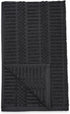 Amazon Basics 100% Cotton Kitchen Dish Towels, 26 x 16-Inch, Absorbent Durable Ringspun Cloth - 8-Pack, Black Stripe