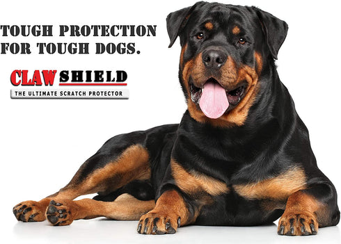 CLAW SHIELD THE TOUGHEST SCRATCH PROTECTOR, CLAW BARRIER FOR ANXIOUS DOG. PREVENT DOOR, DOOR FRAME & WALL DAMAGE SCRATCH BARRIER FOR DOG & CAT CLAWING