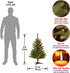 National Tree Company Artificial Pre-Lit Mini Christmas Tree, Green, Kingswood Fir, Multicolor Lights, Includes Stand, 3 Feet